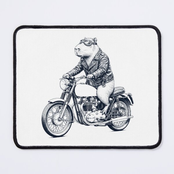 Item preview, Funny Capybara Motorcycle Motorbike Animal Lover designed and sold by dian-rody-crest.