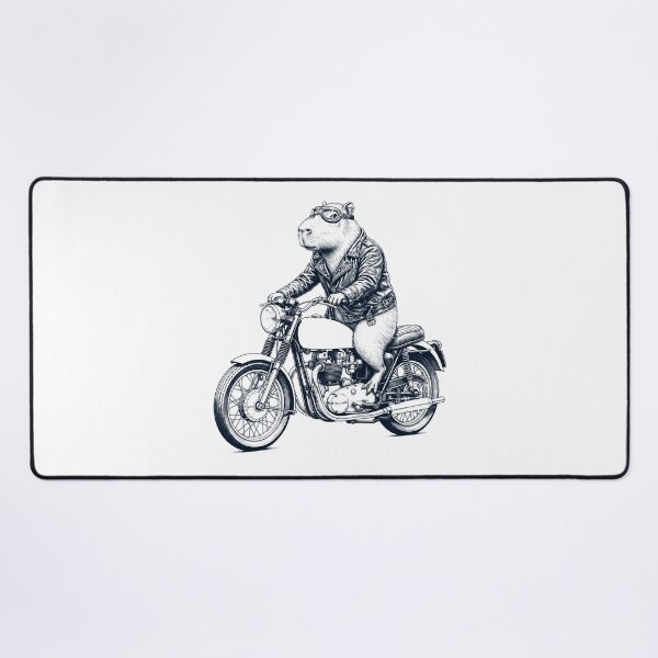 Item preview, Funny Capybara Motorcycle Motorbike Animal Lover designed and sold by dian-rody-crest.