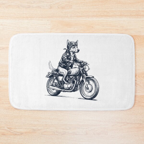Item preview, Funny Carolina Dog Motorcycle Motorbike Dog Lover designed and sold by dian-rody-crest.