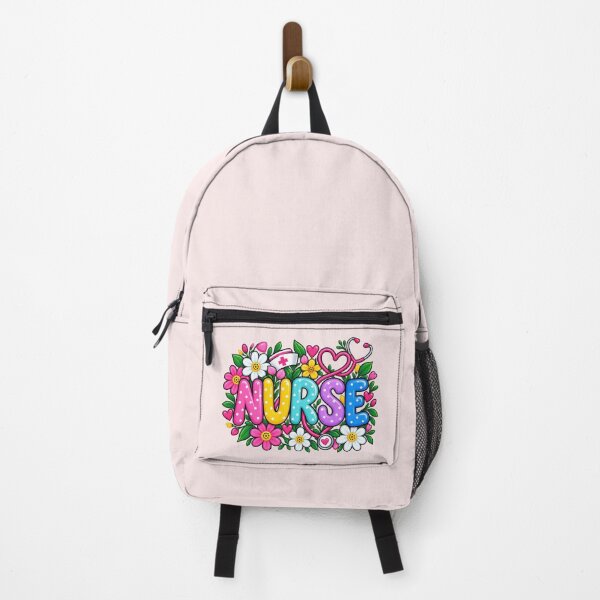 Item preview, Colorful Floral Nurse Typography Cute Nursing Flower Graphic designed and sold by CG Studio.
