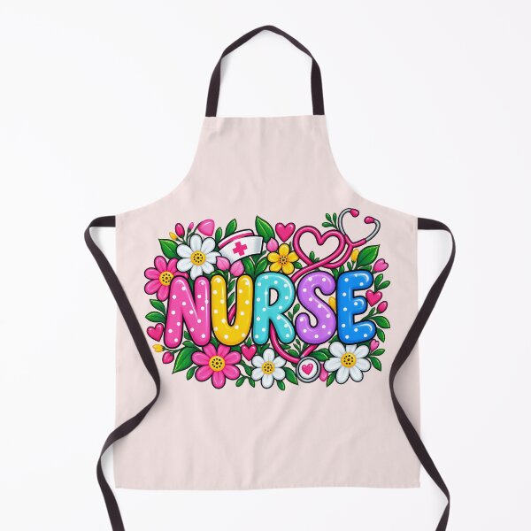Item preview, Colorful Floral Nurse Typography Cute Nursing Flower Graphic designed and sold by CG Studio.