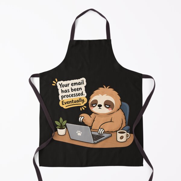 Item preview, Your Email Has Been Processed Eventually Funny Sloth Office Humor designed and sold by ChubbyGoong.