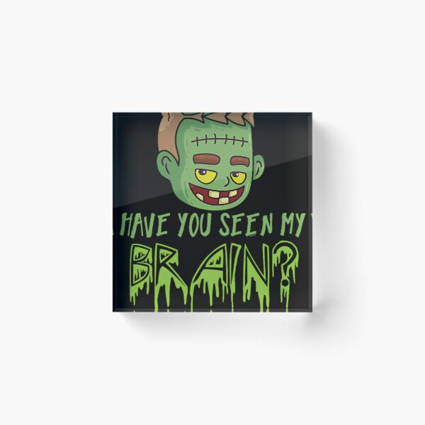 Item preview, halloween party hallows eve gift have you seen my brain frankie green monster thomas larch transparent designed and sold by SurralRealms.