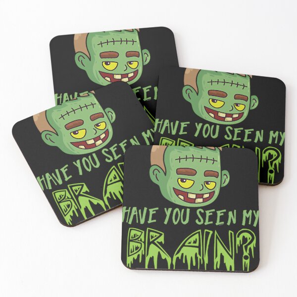 Item preview, halloween party hallows eve gift have you seen my brain frankie green monster thomas larch transparent designed and sold by SurralRealms.