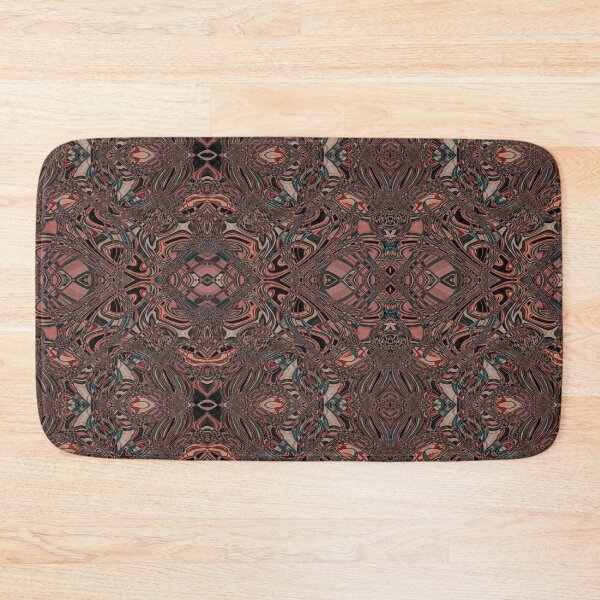 Item preview, Hypnotic Kaleidoscope: Earthy Teal, Rust & Burgundy Fluid Art designed and sold by EK EXCLUSIVE.