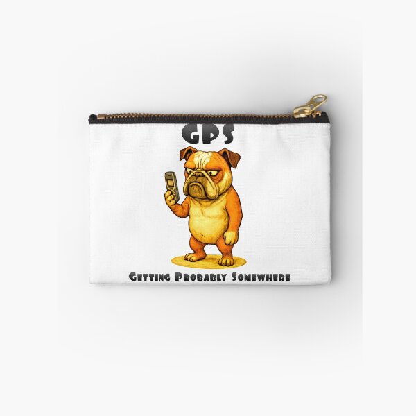 Item preview, GPS Getting Probably Somewhere Funny Pug designed and sold by OvidiumArt.