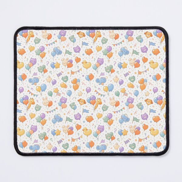 Item preview, Cute Animal Party Pattern Playful Pastel Design with Balloons & Animals designed and sold by Bloomie_Studio .
