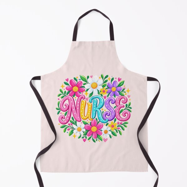 Item preview, Colorful Floral Nurse Typography Cute Nursing Flower Graphic designed and sold by CG Studio.