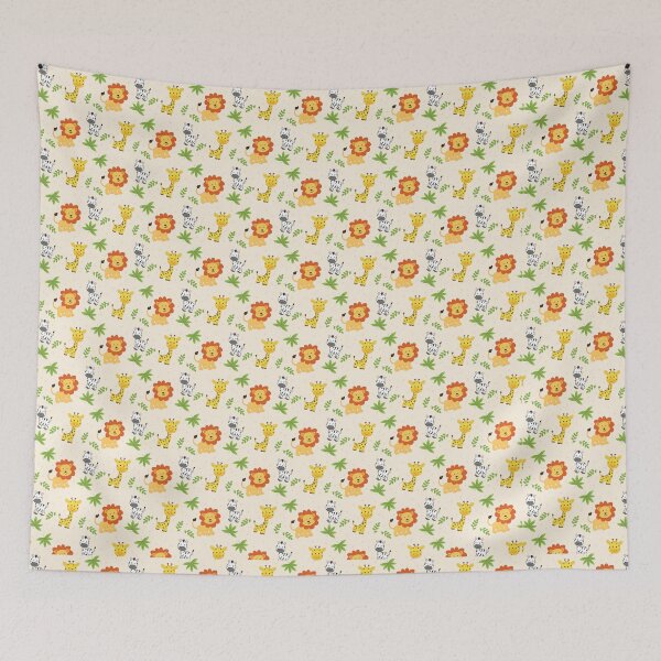 Item preview, Cute Jungle Animals Seamless Pattern designed and sold by Sietiva Diseño Creativo.