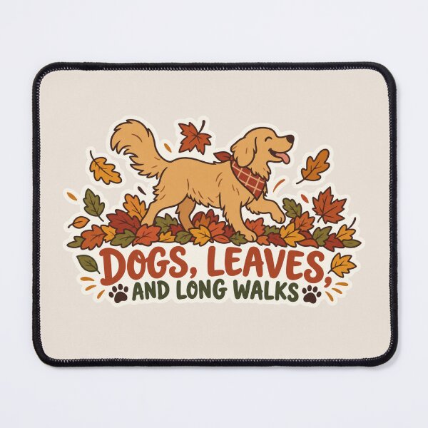 Item preview, Dogs Leaves and Long Autumn Walks designed and sold by NeoSakura.