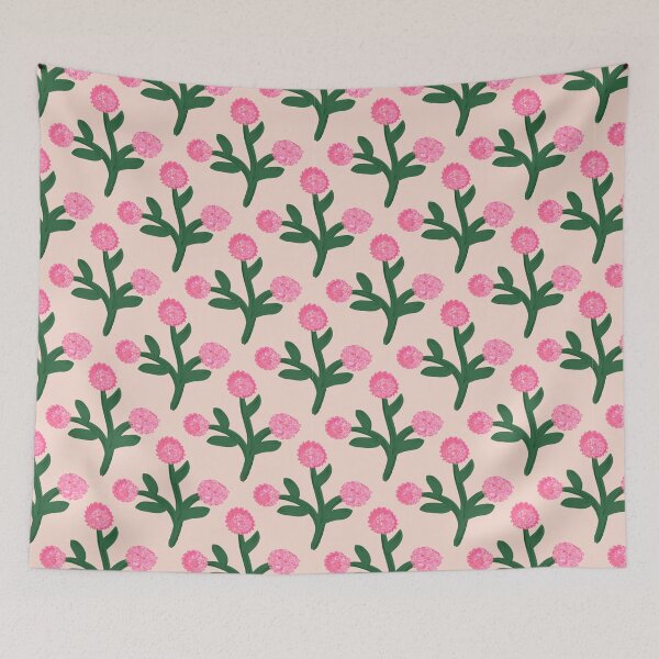 Item preview, Pink Floral Seamless Design designed and sold by Cato Designs.