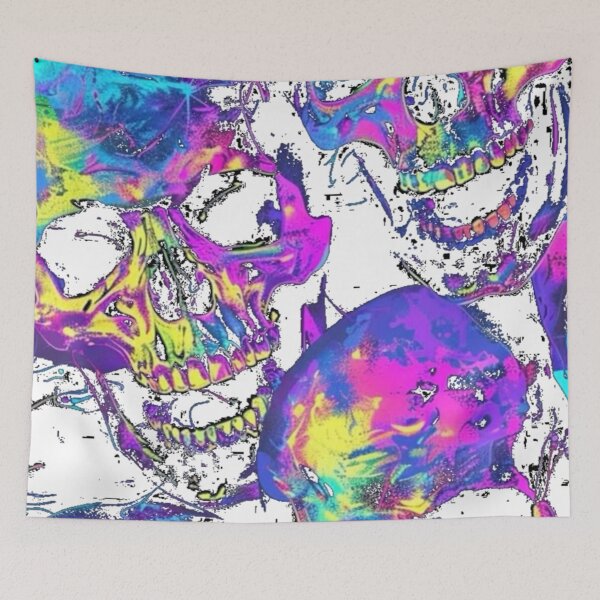 Item preview, Neon skulls designed and sold by Pixelplanetdesigns.