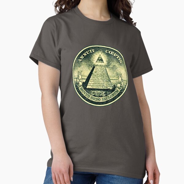 Aperçu de l'œuvre Oeil qui voit tout, pyramide, dollar, franc-maçon, dieu créée et vendue par nitty-gritty.