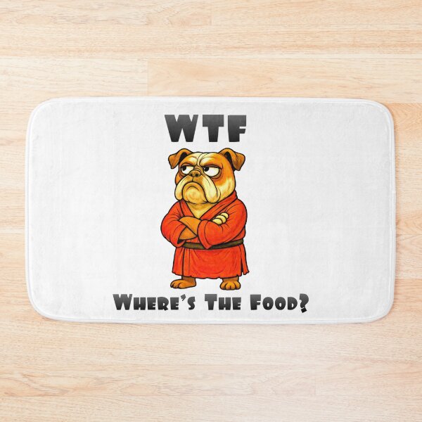 Item preview, WTF Where's The Food Funny Pug designed and sold by OvidiumArt.