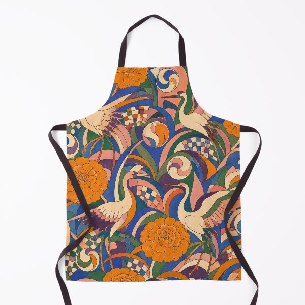 Item preview, Marigold Crane Marble Pattern designed and sold by aihrgdesign.