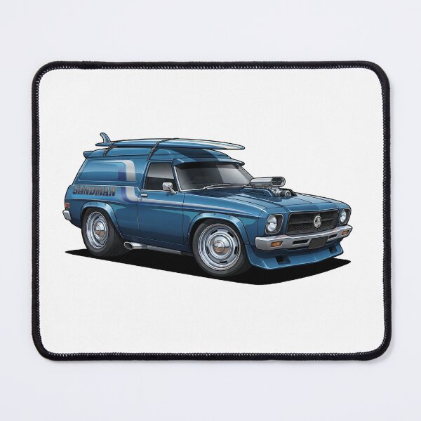 Item preview, Sandman Panel Van with Surfboard Cartoon designed and sold by ToonMyRide.
