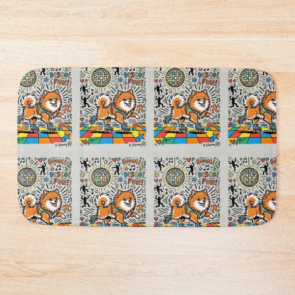 Item preview, Pomeranian Disco Roller Skate designed and sold by PictoVibe.