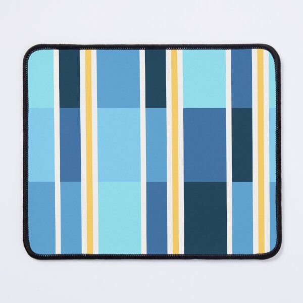 Item preview, Stripes of Blocks in Blues and Yellow designed and sold by PSCSCo.