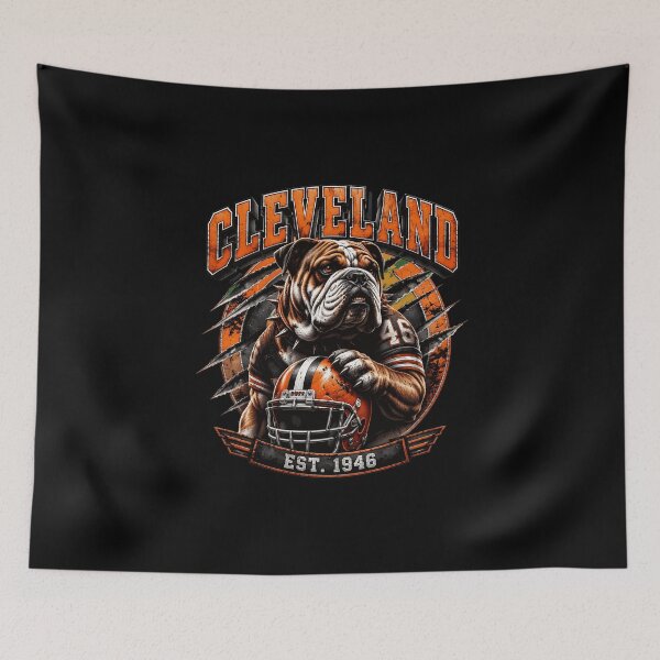 Item preview, Cleveland Bulldog Football Mascot EST 1946 Graphic designed and sold by ickDaniele198.