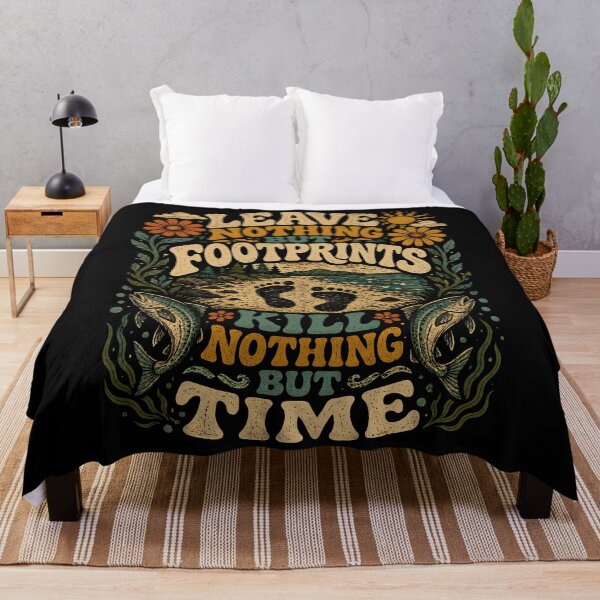 Item preview, Leave Footprints Kill Time Outdoor Adventure designed and sold by Victor Shadehorn.