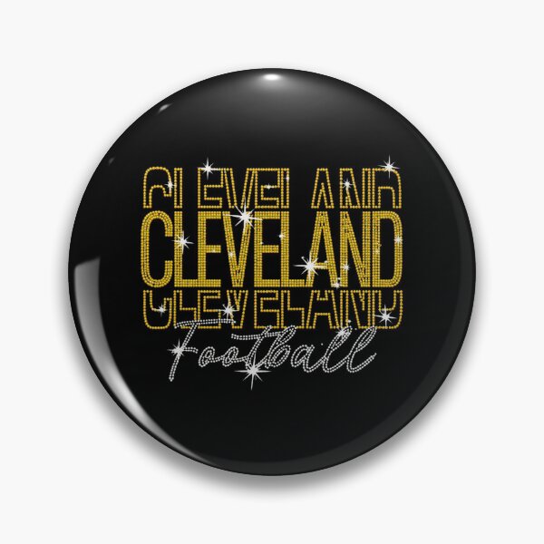 Item preview, Cleveland Football Sparkle Rhinestone Typography Graphic designed and sold by nsonasperheim.