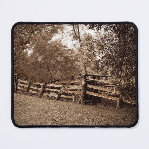 Item preview, Old Rustic Cattle Fence Australia Wall Art designed and sold by pcole123.
