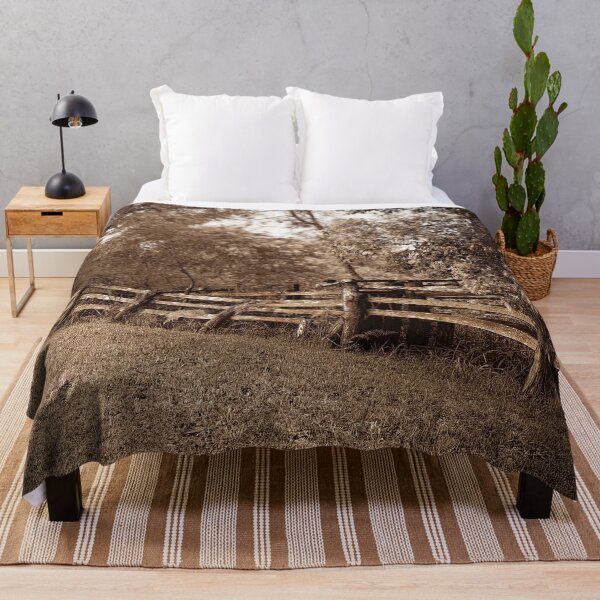 Item preview, Old Rustic Cattle Fence Australia Wall Art designed and sold by pcole123.