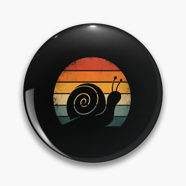Item preview, Retro Snail Silhouette Vintage Sunset Garden Lover Design designed and sold by MiALopezArt.