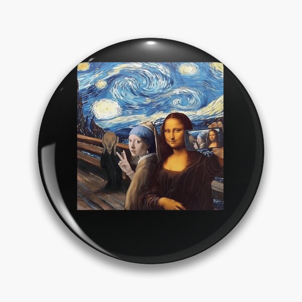 Item preview, Famous Classical Paintings Mashup Selfie designed and sold by fazalTshirts.