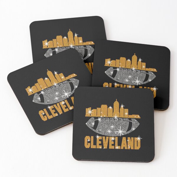 Item preview, Cleveland Skyline Rhinestone Football Graphic designed and sold by lijahhokoren.
