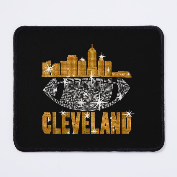 Item preview, Cleveland Skyline Rhinestone Football Graphic designed and sold by lijahhokoren.