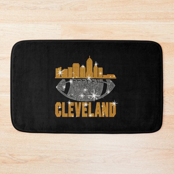 Item preview, Cleveland Skyline Rhinestone Football Graphic designed and sold by lijahhokoren.