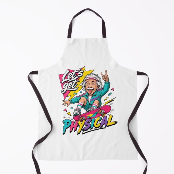Item preview, Let's Get Physical Albert Einstein Skater 80s Retro Physics designed and sold by ZubairNalban.