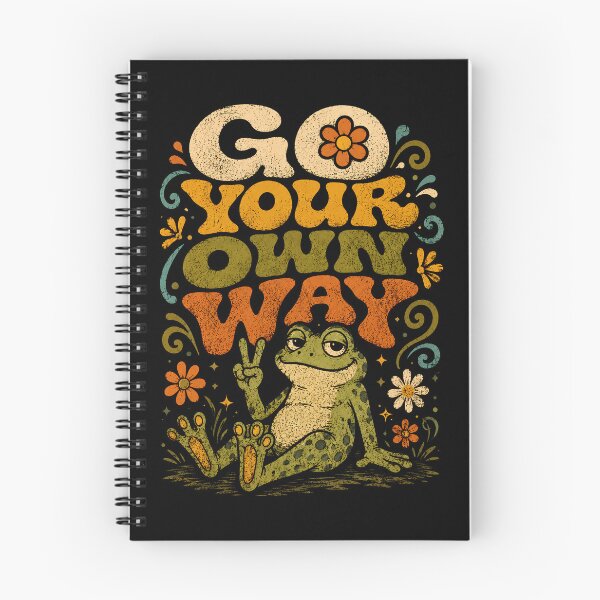 Item preview, Go Your Own Way Groovy Frog Peace Vibes designed and sold by Victor Shadehorn.