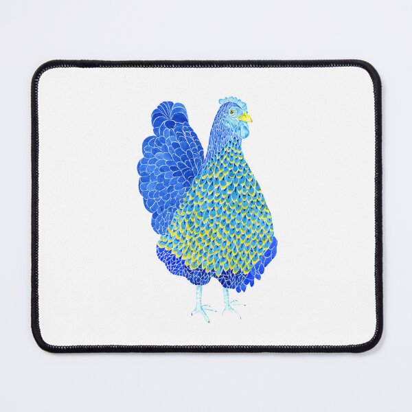Item preview, Blue Hen Watercolor Painting designed and sold by Sonoran Glimmer.