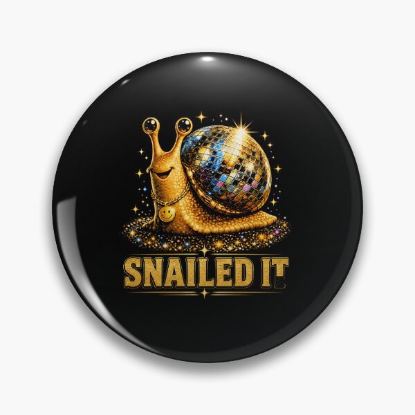 Item preview, Snailed It Disco Snail Funny Retro Party Humor Design designed and sold by MiALopezArt.