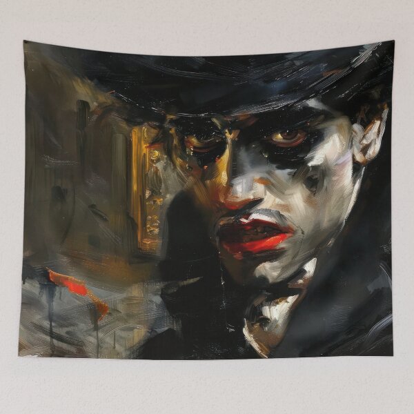 Item preview, The Stranger in the Black Hat designed and sold by NeoNebulaArt.