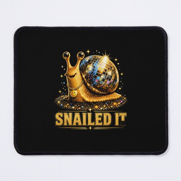 Item preview, Snailed It Disco Snail Funny Retro Party Humor Design designed and sold by MiALopezArt.