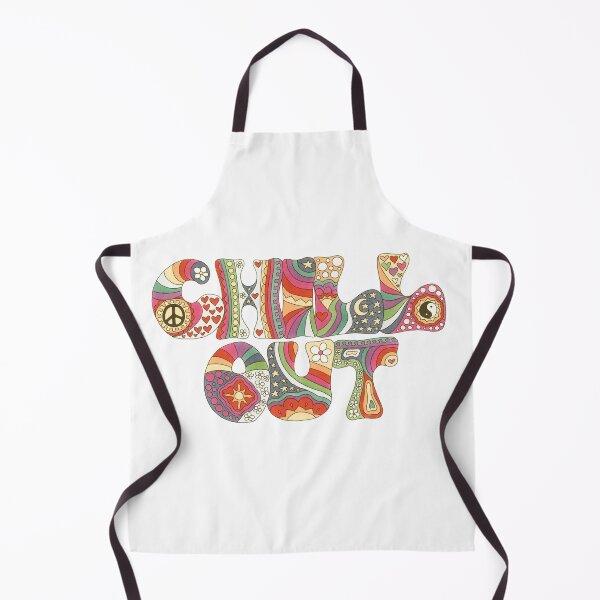 Item preview, Vintage Psychedelic Chill Out Art White– Retro Hippie Rainbow Groovy Peace Design designed and sold by Kellie Espie Art.