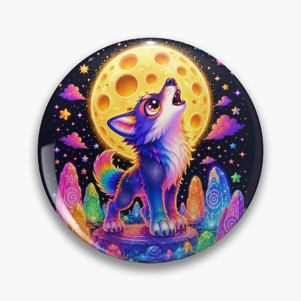 Item preview, Rainbow Werewolf Howling at the Moon designed and sold by Victor Shadehorn.