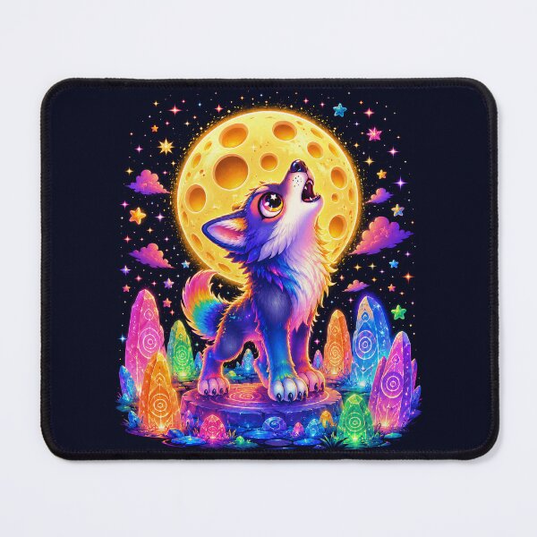 Item preview, Rainbow Werewolf Howling at the Moon designed and sold by Victor Shadehorn.