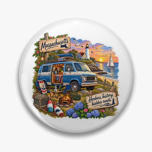 Item preview, Massachusetts Van Life designed and sold by Whimspired By Paxx.