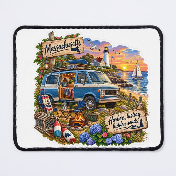 Item preview, Massachusetts Van Life designed and sold by Whimspired By Paxx.