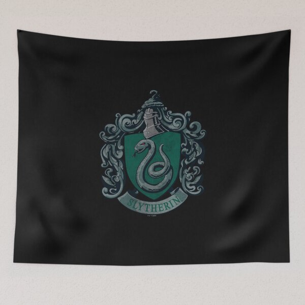 Item preview, HP Distressed Slytherin Crest Long Sleeve designed and sold by darceytluleeqfu.