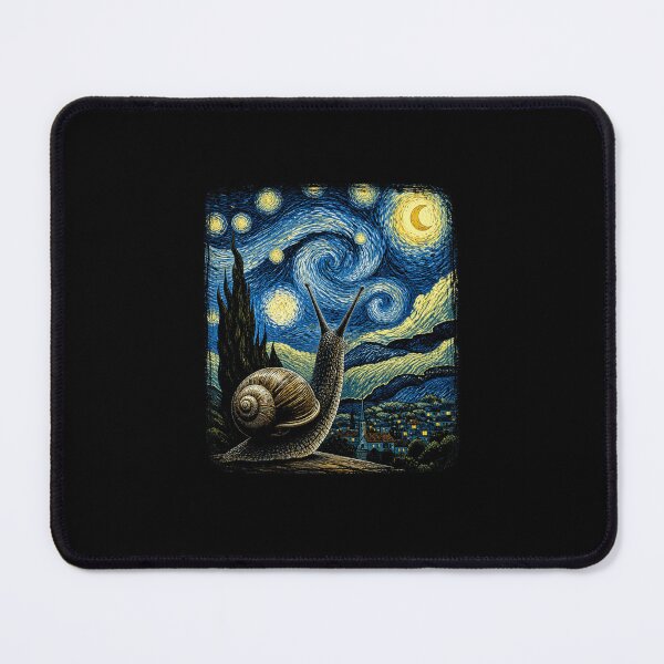 Item preview, Starry Night Inspired Snail Dreamy Celestial Art Style Nature Design designed and sold by MiALopezArt.
