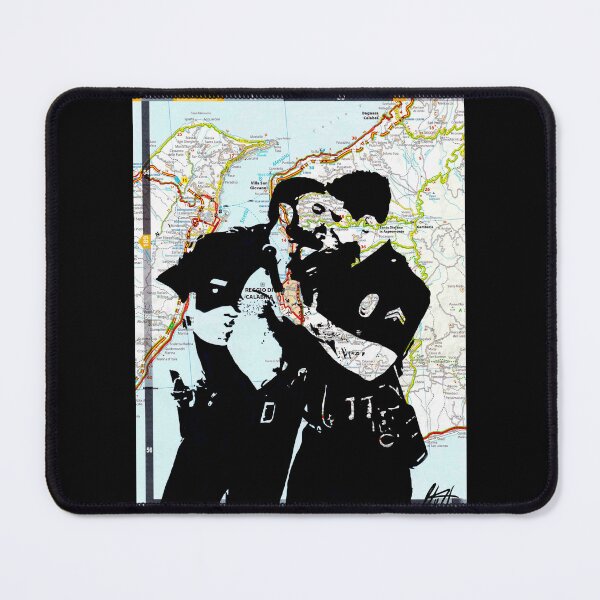 Item preview, Gay Bear Cops Police Kissing – Reggio Calabria, Italy designed and sold by NLMKArtStudio.