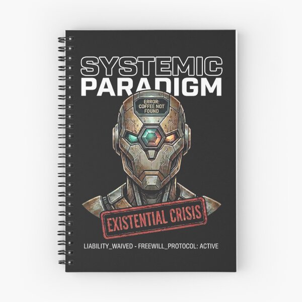 Item preview, Systemic Paradigm AI Existential Crisis Coffee Not Found (Dark Mode) designed and sold by Joseph Arc.