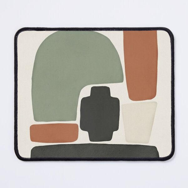 Item preview, Modern Earth Shapes - Abstract Geometric Composition designed and sold by Zaramodo.