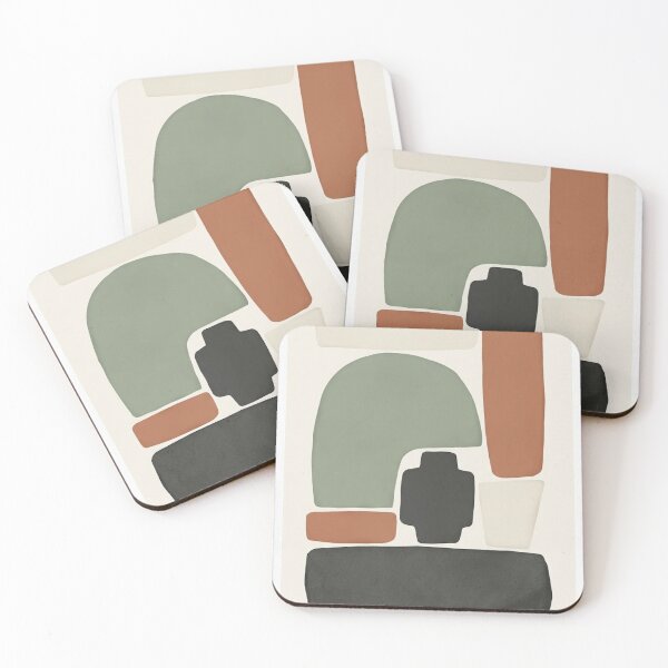 Item preview, Modern Earth Shapes - Abstract Geometric Composition designed and sold by Zaramodo.