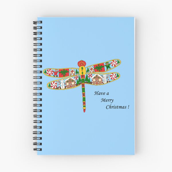 Item preview, Have a Merry Christmas Dragonfly designed and sold by JoyousArt4u.